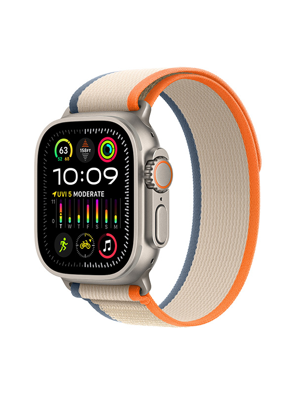 Apple Watch Ultra 2 Titanium Case with Orange Trail Loop ( VN )