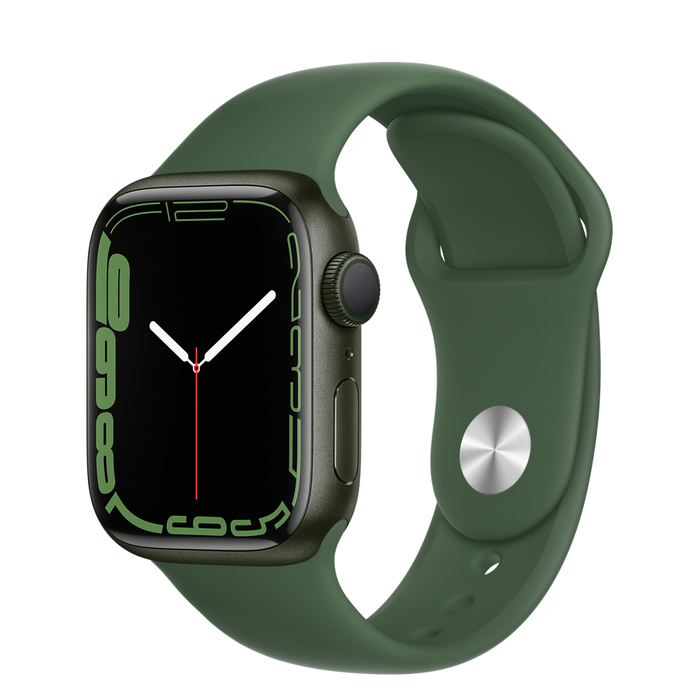 Apple Watch Series 7 Aluminum GPS 41MM Green Sport Bande