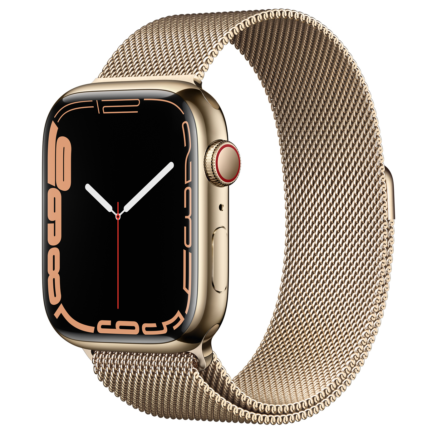 Apple Watch Series 7 45MM Gold Stainless Steel Case with Milanese Loop