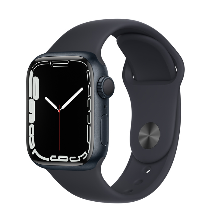 Apple Watch Series 7 Aluminum GPS 41MM Midnight Sport Band - Râu Vàng