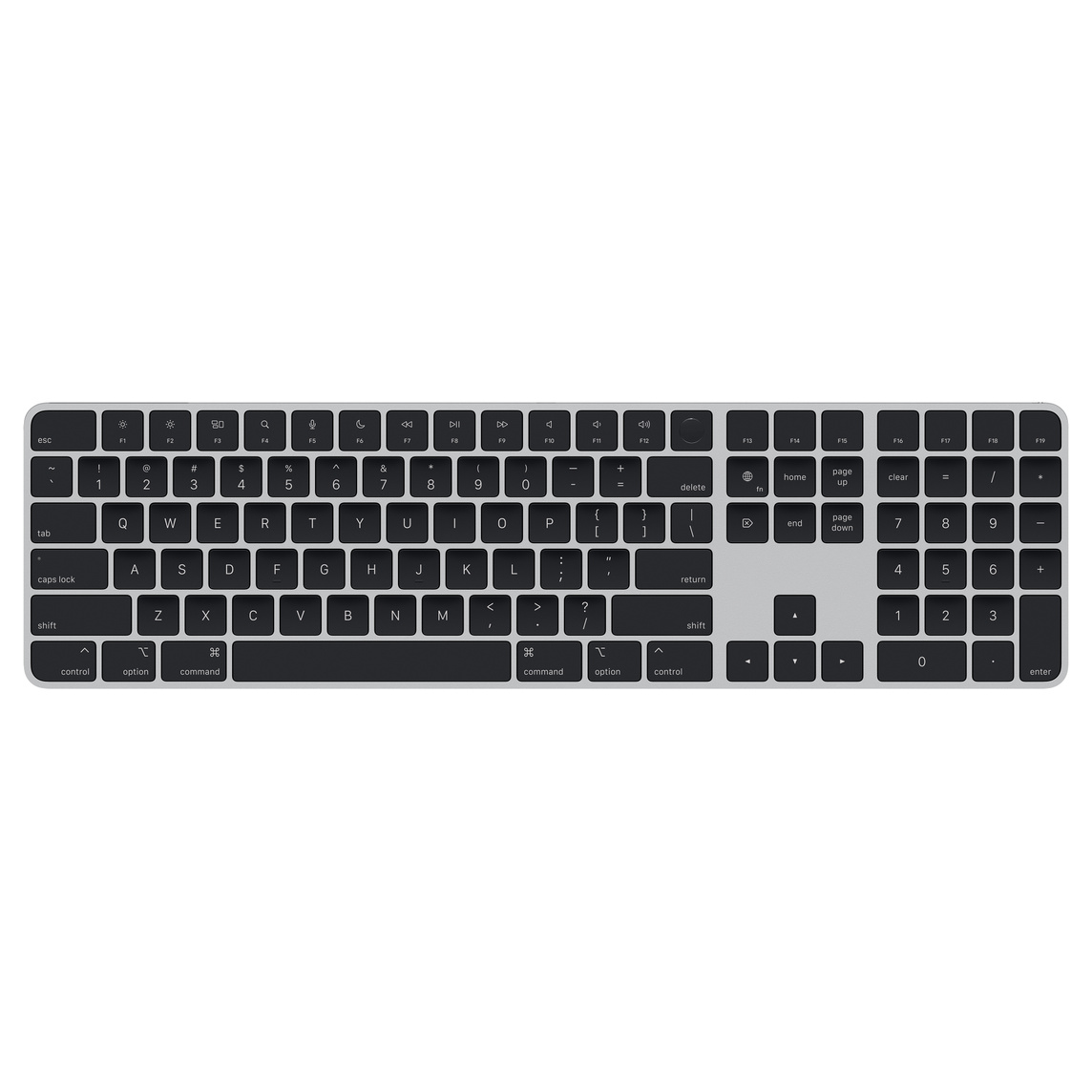 Bàn Phím Magic Keyboard with Touch ID and Numeric Keypad for Mac - US English - Đen